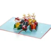 Pop-Up-Karte - Weihnachtskarte Mit Weihnachtsdorf