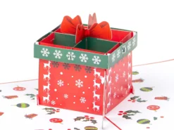 Pop Up-Karte - Weihnachtskarte Mit Geschenkpaket