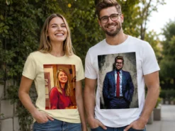 Premium T-Shirt mit Foto - AI-Aufdruck