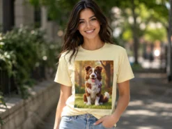 Premium T-Shirt mit Foto - AI-Aufdruck