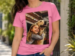 Premium T-Shirt mit Foto - AI-Aufdruck