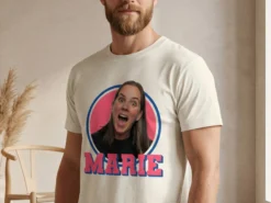 Premium T Shirt mit Foto – Retrodesign