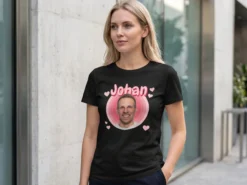 Premium T Shirt mit Foto – Retrodesign