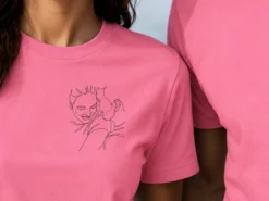 Premium T-Shirt mit Line Art
