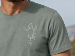 Premium T-Shirt mit Line Art