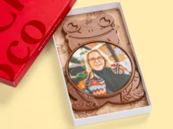 Schokoladenfrosch mit Eigenem Foto