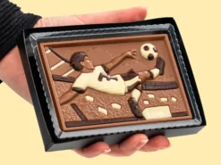 Schokoladengeschenkbox Fußballspieler
