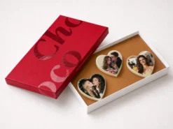 Schokoladenherzen mit Foto – 3er Pack