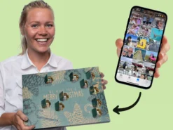 Schokoladenkalender mit 24 persönlichen Bildern