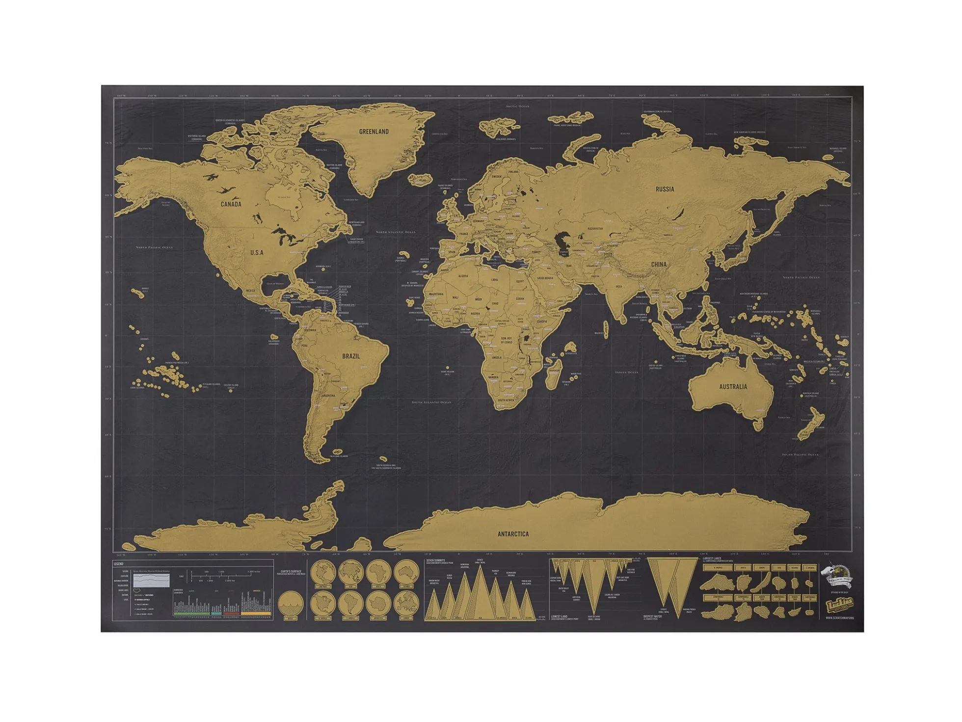 Scratch Map Original Deluxe