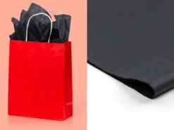 Seidenpapier 10er-Pack - Schwarz