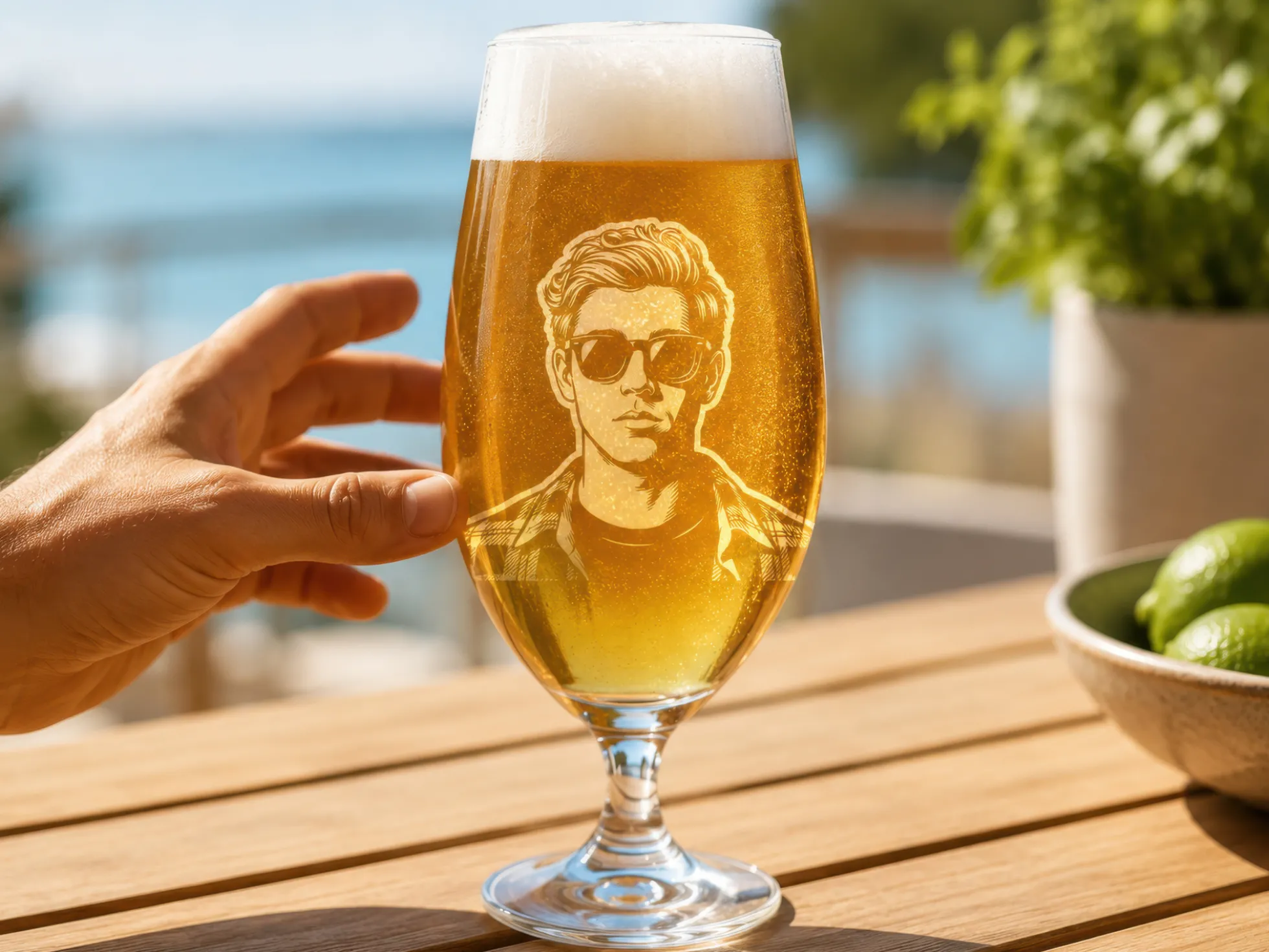 Spiegelau Bierglas mit Gravur – Eigenes Foto