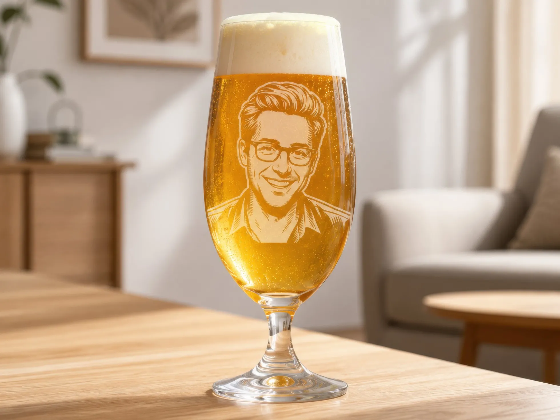 Spiegelau Bierglas mit Gravur – Eigenes Foto
