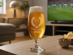 Spiegelau Bierglas mit Gravur – Fußball WM
