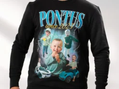 Sweatshirt mit Fotocollage – 90er-Jahre-Design