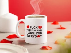 Tasse mit Aufdruck - F*ck Valentines Day
