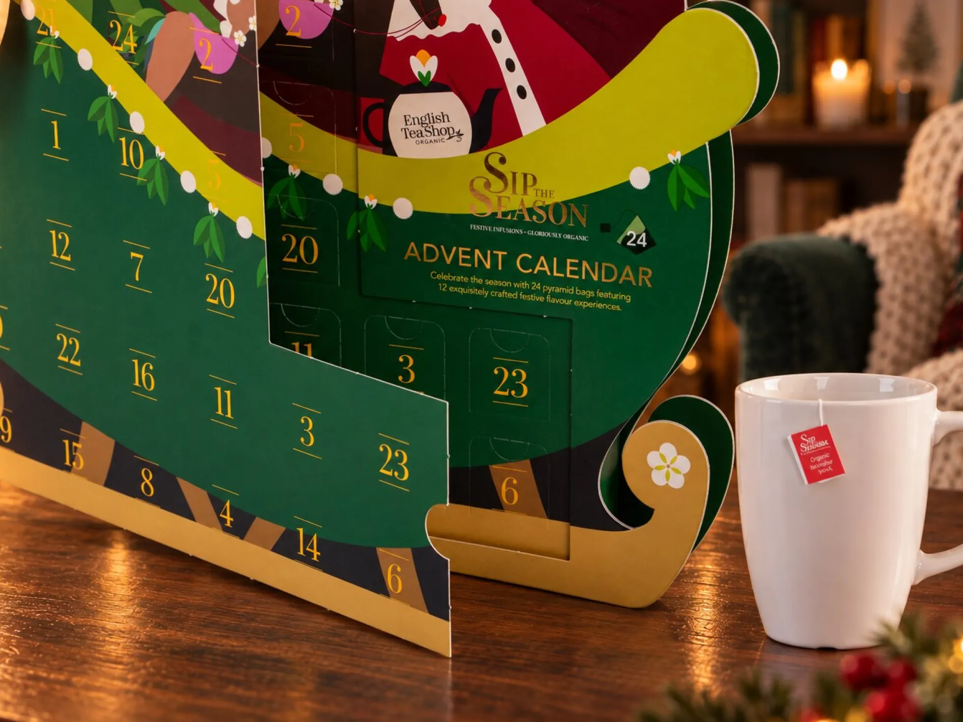 Tee-Adventskalender Santa Sleigh - English Tea Shop
