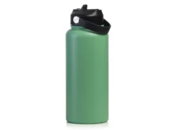 Thermosflasche mit Strohhalm 950 ml – Personalisierte Gravur