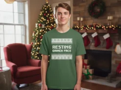T-Shirt mit eigenem Text – Weihnachtsdesign