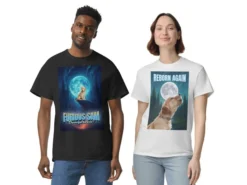 T-shirt mit eigenem Wolf-Design