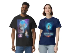 T-shirt mit eigenem Wolf-Design