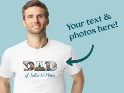 T-Shirt mit Foto & Text – Dad