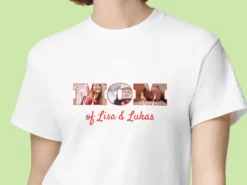 T-Shirt mit Foto & Text – Mom