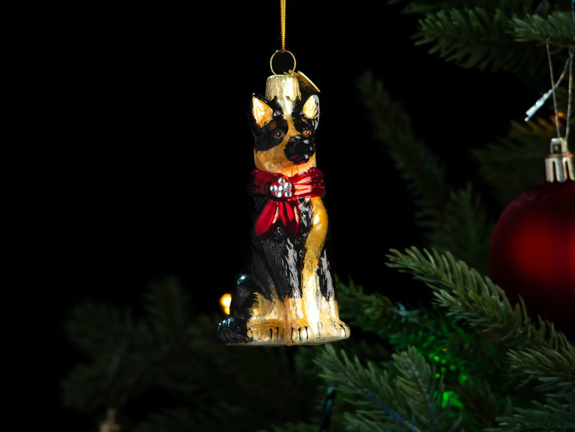 Weihnachtsbaumschmuck Schäferhund