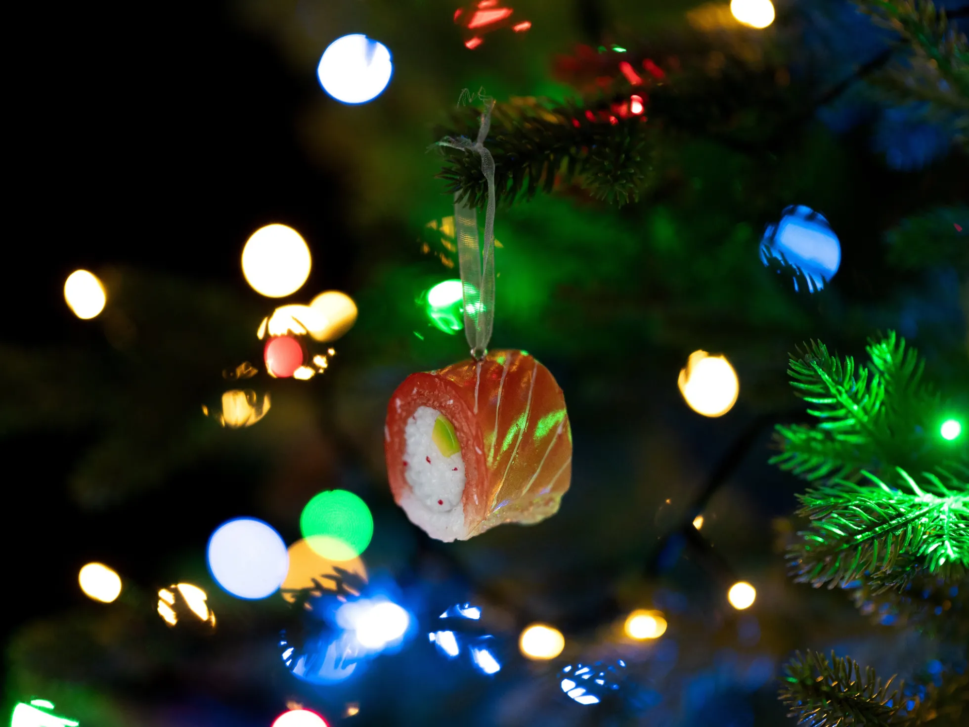 Weihnachtsbaumschmuck Sushi