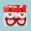 Weihnachtsbrille mit Weihnachtsmännern