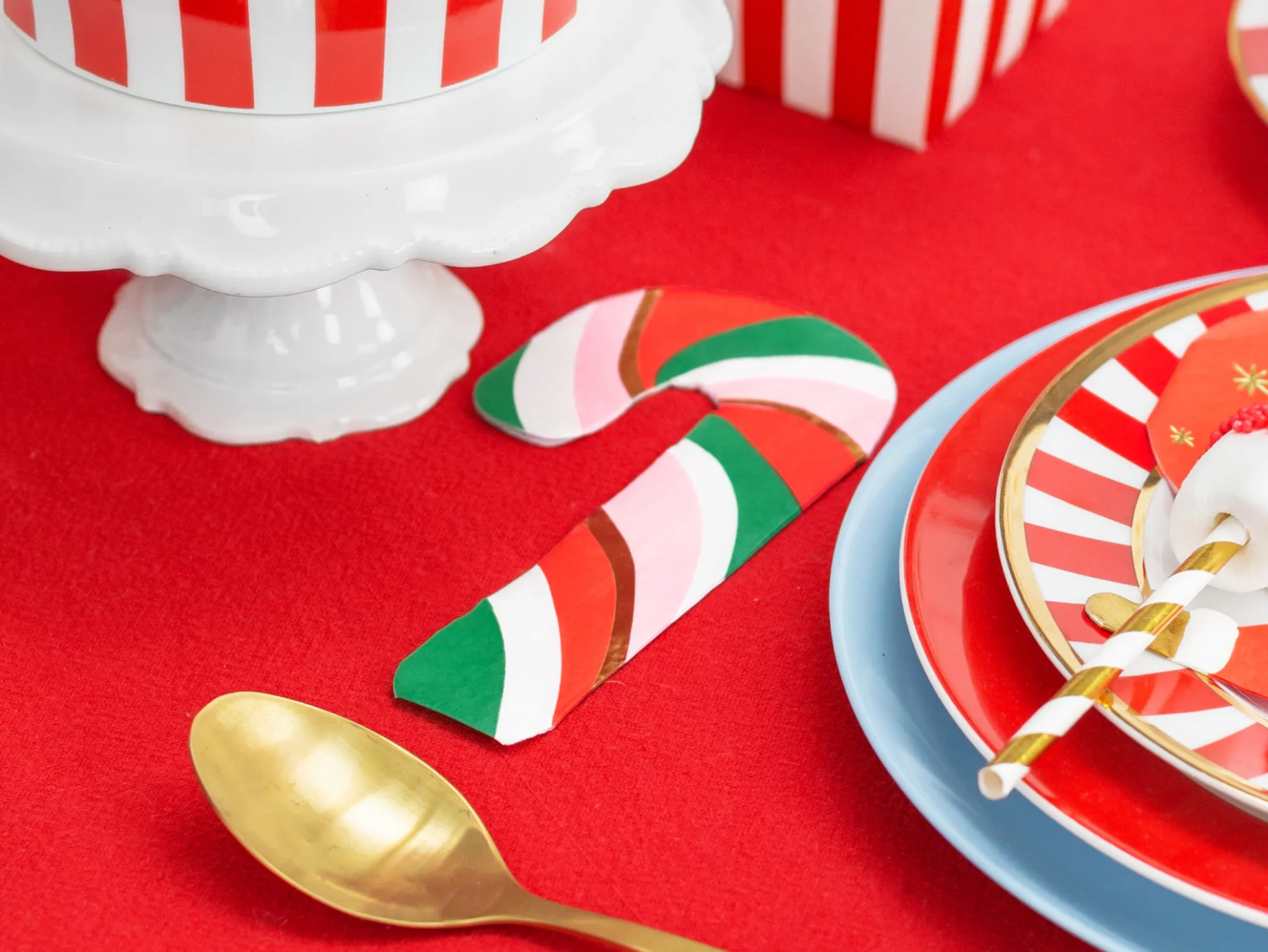 Weihnachtsservietten Zuckerstange 20er-Pack