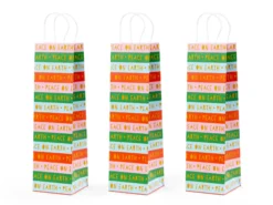 Weinbeutel 3er-Pack - Peace on Earth