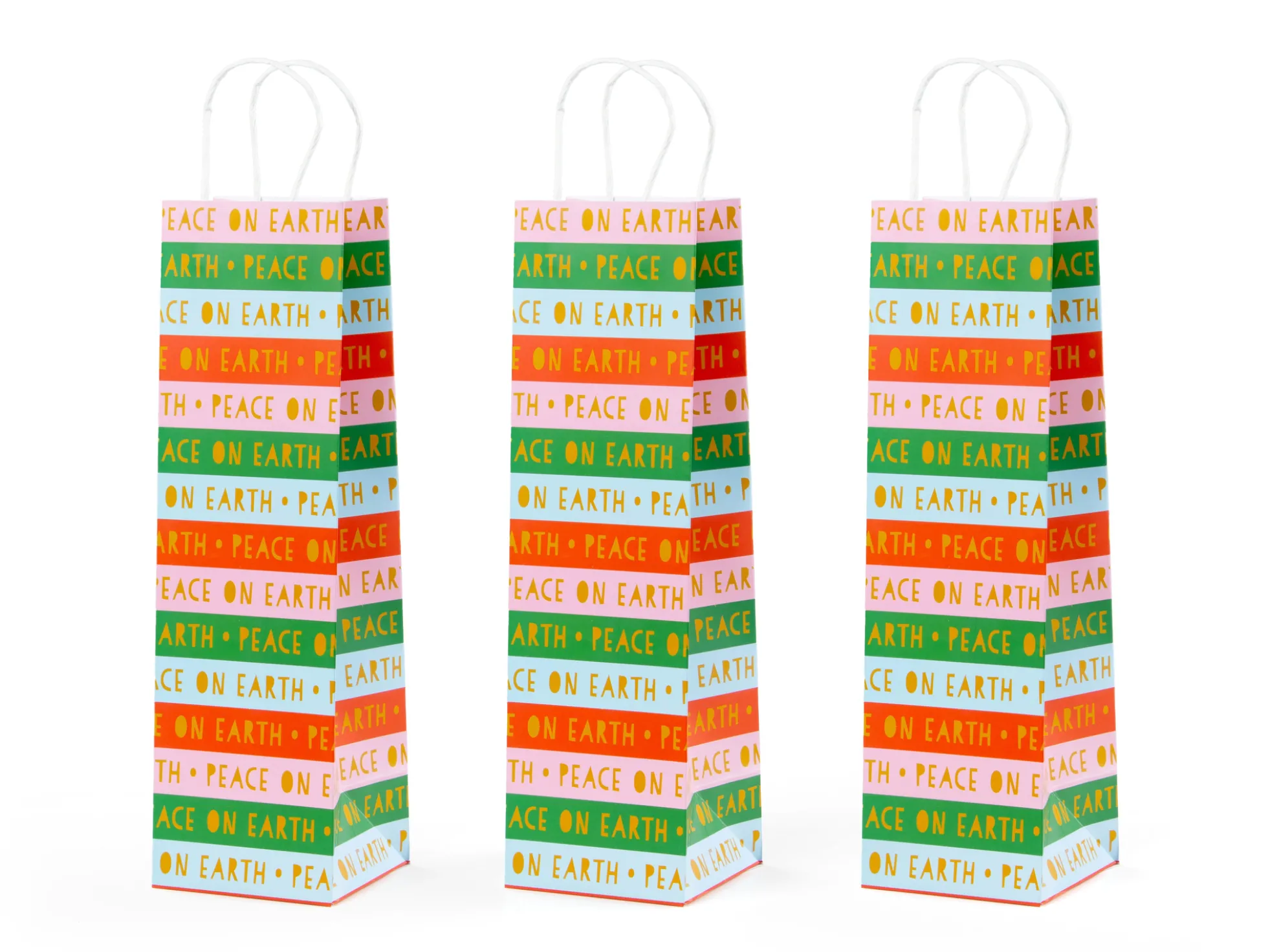 Weinbeutel 3er-Pack - Peace on Earth