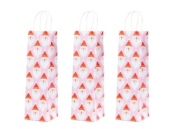 Weinbeutel 3er-Pack - Weihnachtsmann