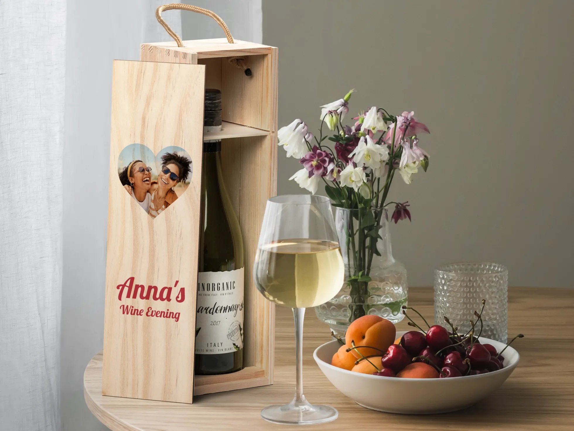 Weinkiste aus Holz mit eigenem Design