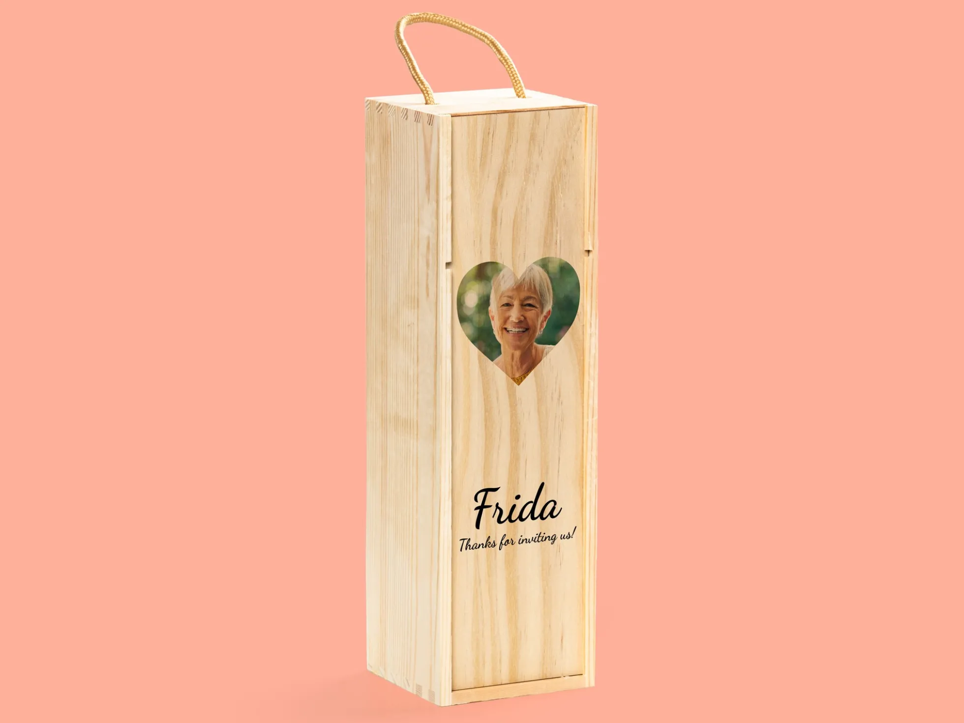 Weinkiste aus Holz mit eigenem Design