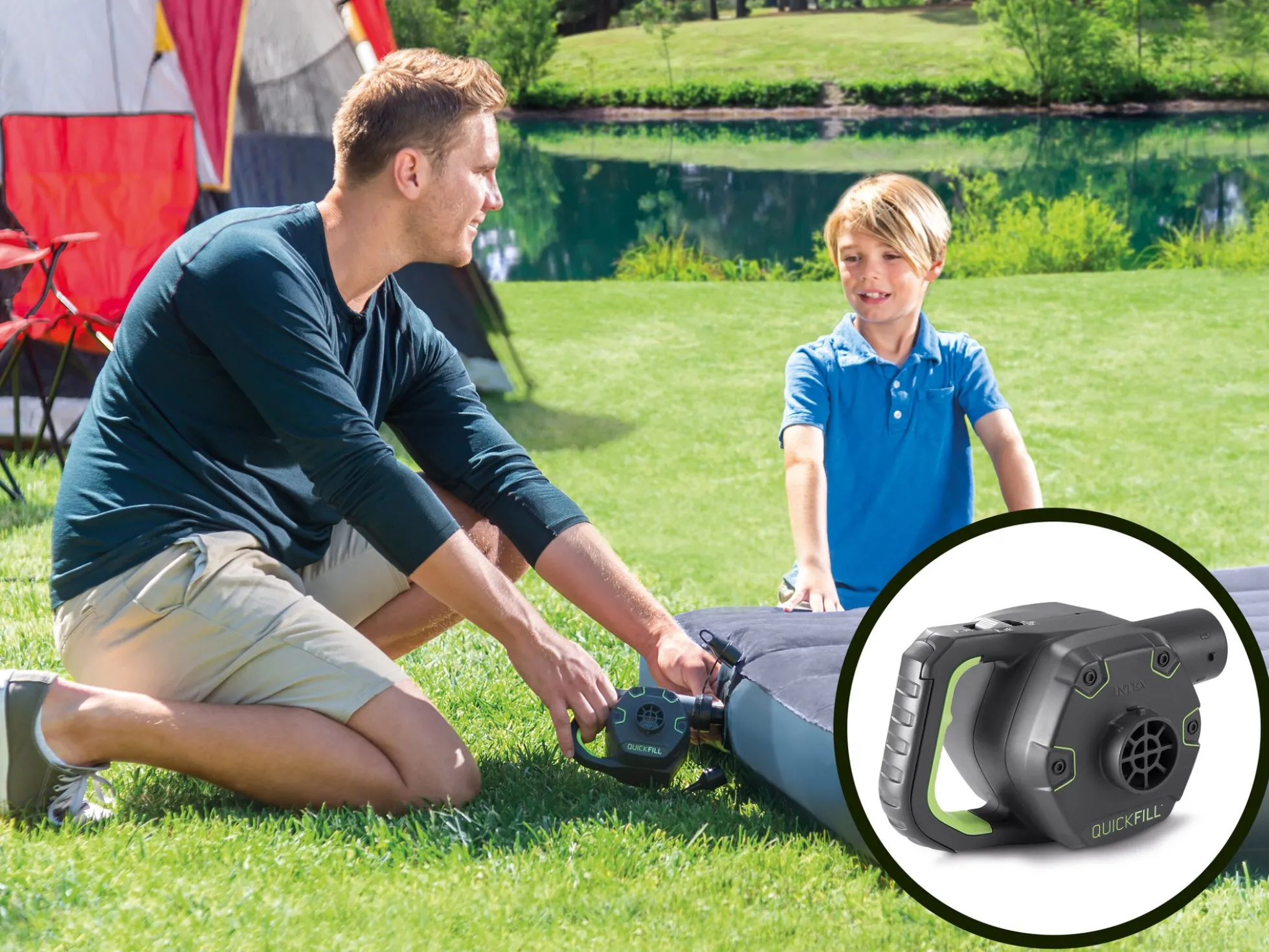 Wiederaufladbare Elektrische Luftpumpe - Intex